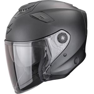 Kask motocyklowy otwarty Scorpion EXO-GT Jet Solid, matowo-perłowy, czarny