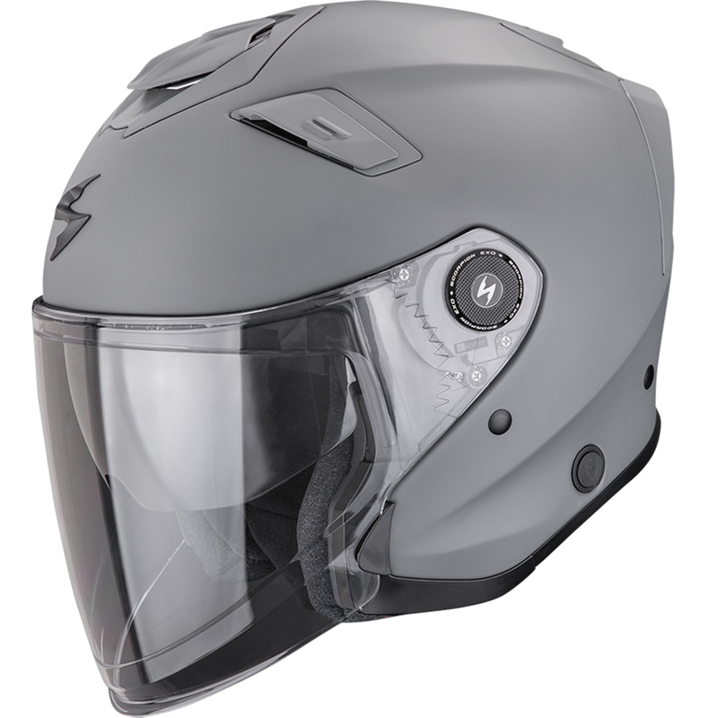 Kask motocyklowy otwarty Scorpion EXO-GT Jet Solid, matowy, cementowoszary