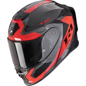 Kask motocyklowy integralny Scorpion EXO-R1 EVO II Carbon Air Propel w kolorze czarno-czerwonym