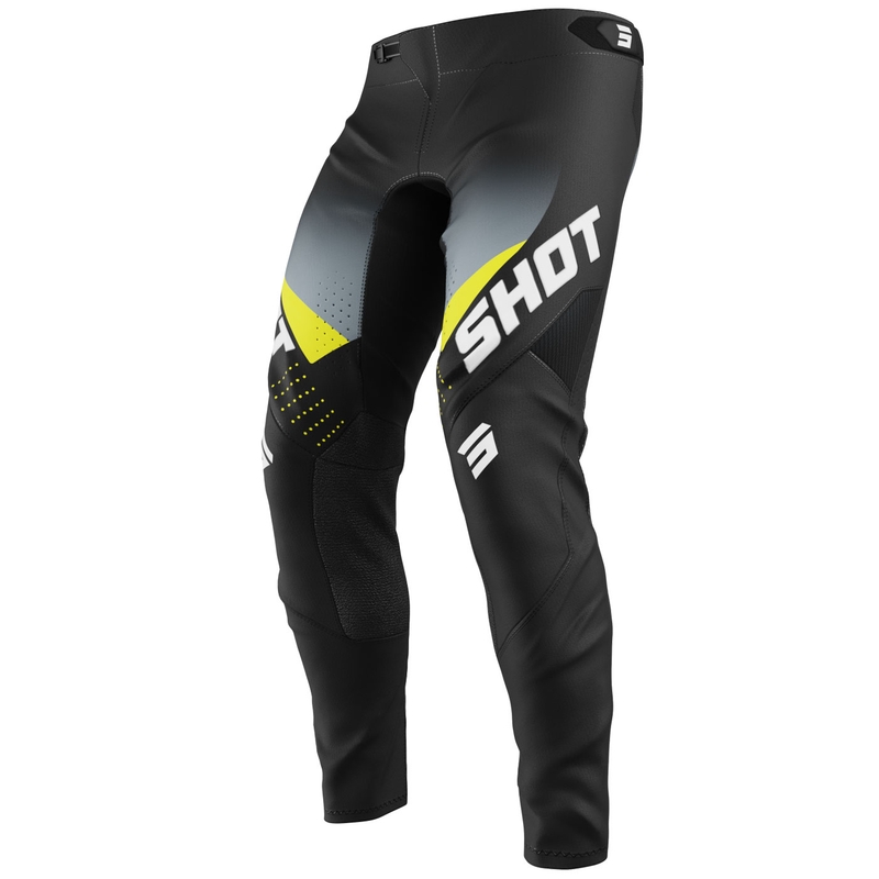 Spodnie motocrossowe Shot Aerolite HVA 26 czarno-szare