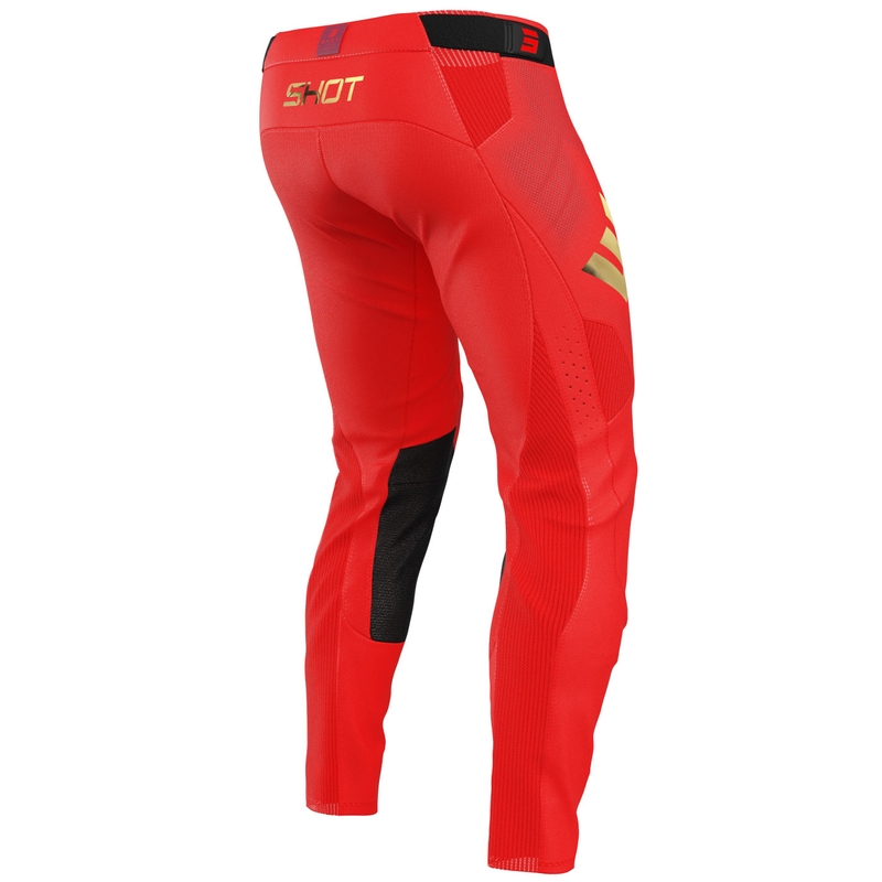 Spodnie motocrossowe Shot Aerolite Space w kolorze czerwonym