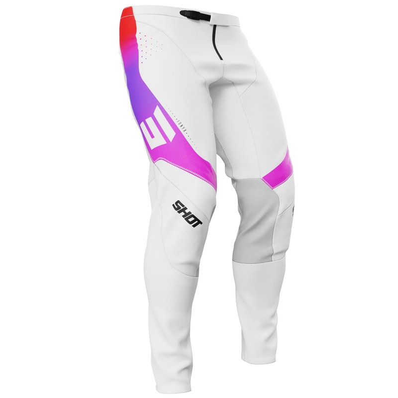 Spodnie motocrossowe Shot Contact Ionyx białe