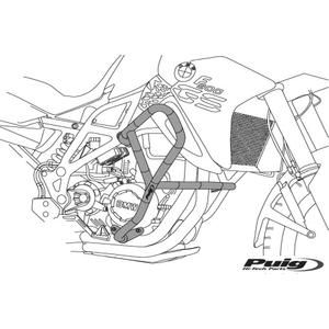 Engine guards PUIG 20261N black