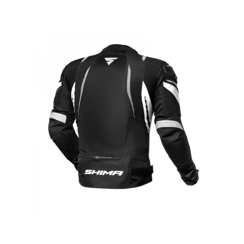 Kurtka motocyklowa Shima Mesh Pro czarno-biała wyprzedaż