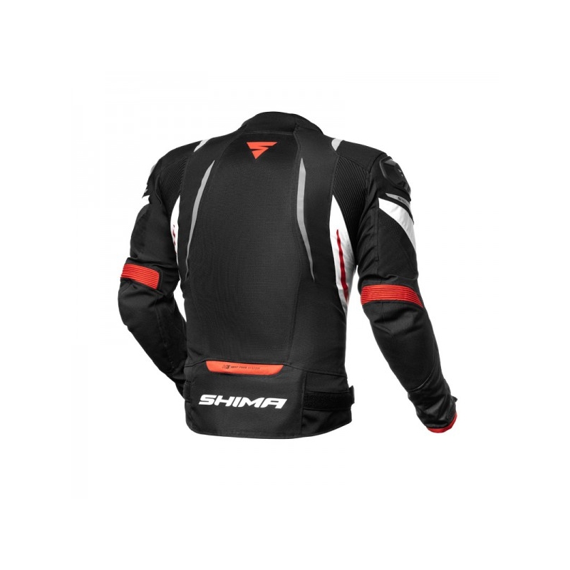 Kurtka motocyklowa Shima Mesh Pro czarno-czerwona