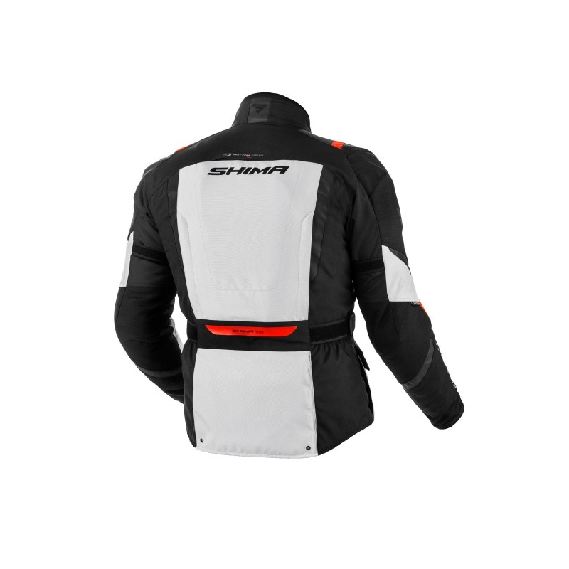 Kurtka motocyklowa Shima Hero czarno-szaro-czerwona