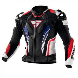 Skórzana kurtka motocyklowa Shima Apex czarno-biało-czerwona wyprzedaż