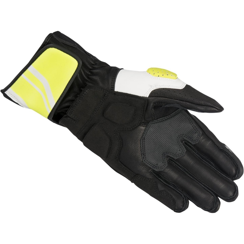 Rękawice motocyklowe Alpinestars SP-8 czarno-biało-żółte