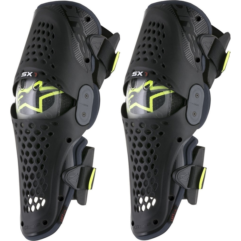 Ochraniacze kolan Alpinestars SX-1 antracytowo-fluo żółte