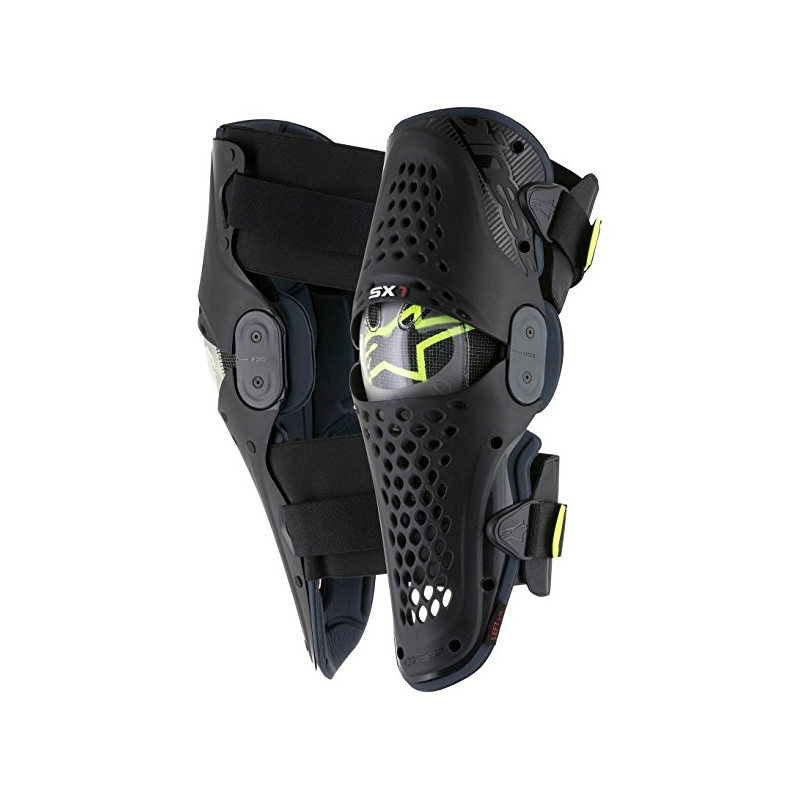 Ochraniacze kolan Alpinestars SX-1 antracytowo-fluo żółte