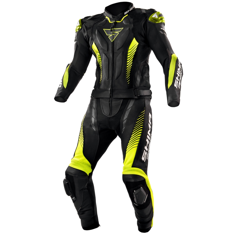 Kombinezon motocyklowy Shima Apex czarno-fluo żółty