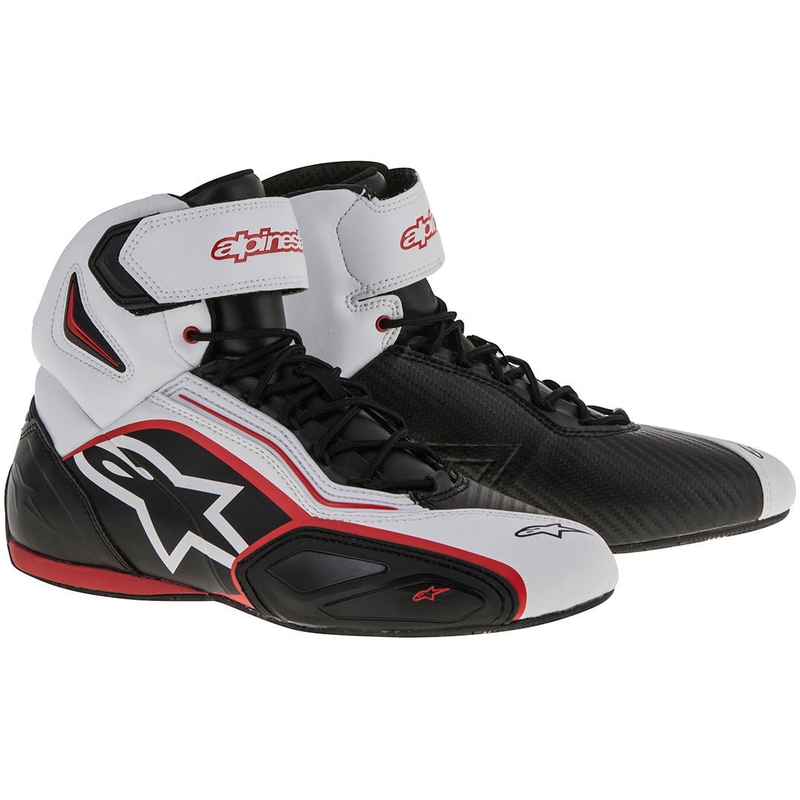 Buty motocyklowe Alpinestars Faster 2 czarno-biało-czerwone