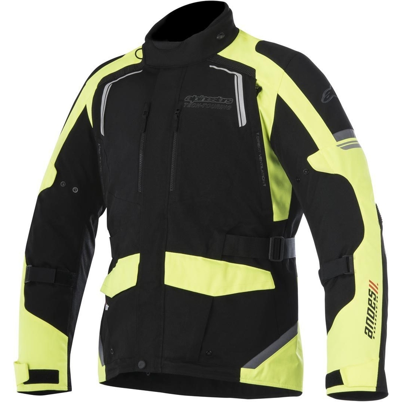 Kurtka motocyklowa Alpinestars Andes Drystar czarno-fluo żółta