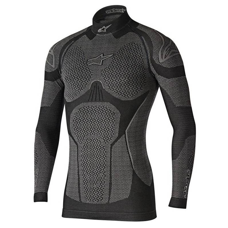 Termo koszulka z długim rękawem Alpinestars Ride Tech Winter szaro-czarna