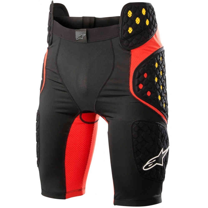 Spodenki Alpinestars Sequence Pro czarno-czerwono-fluo żółte