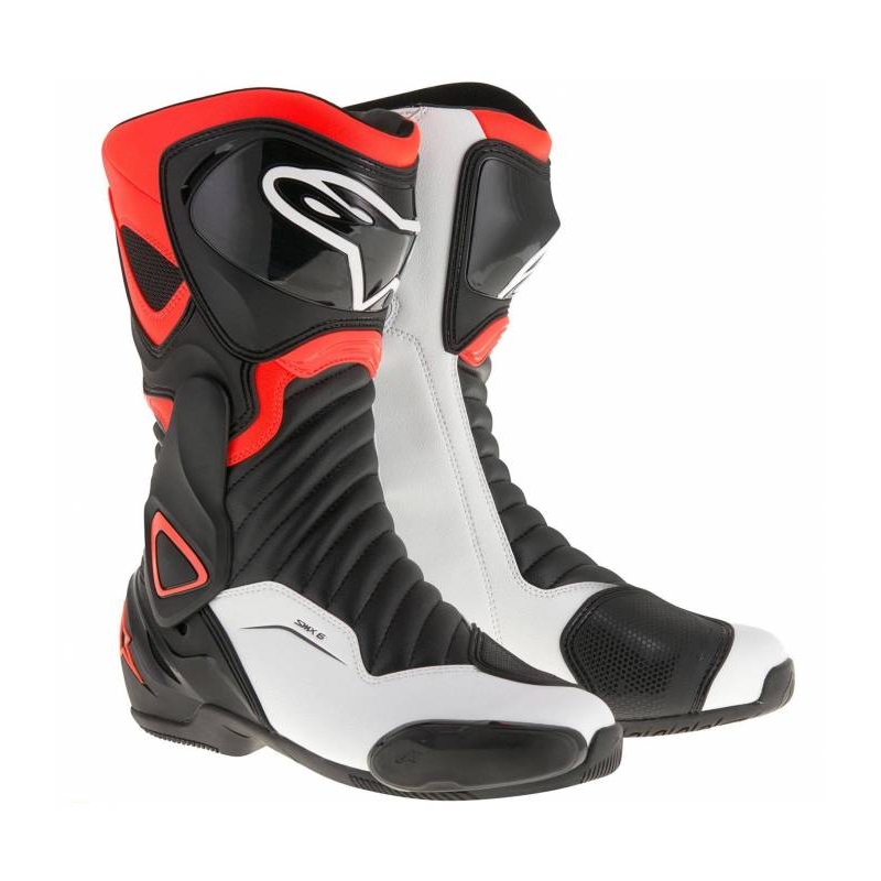 Buty motocyklowe Alpinetars S-MX 6 czarno-biało-czerwone