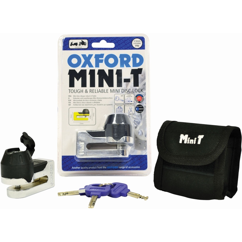 Blokada hamulca tarczowego Oxford Mini T chrom