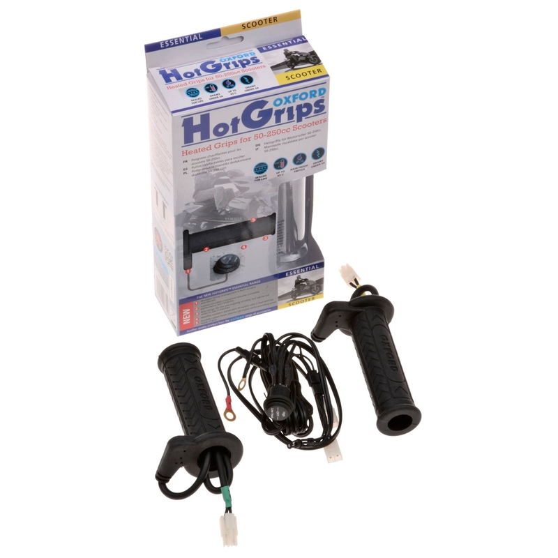 Podgrzewanie manetek do motocykla Oxford Hotgrips Essential Scooter