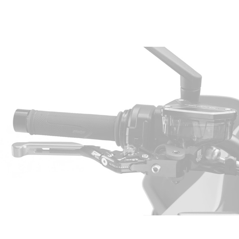 Clutch lever without adapter PUIG 4.0 extendable folding black/red