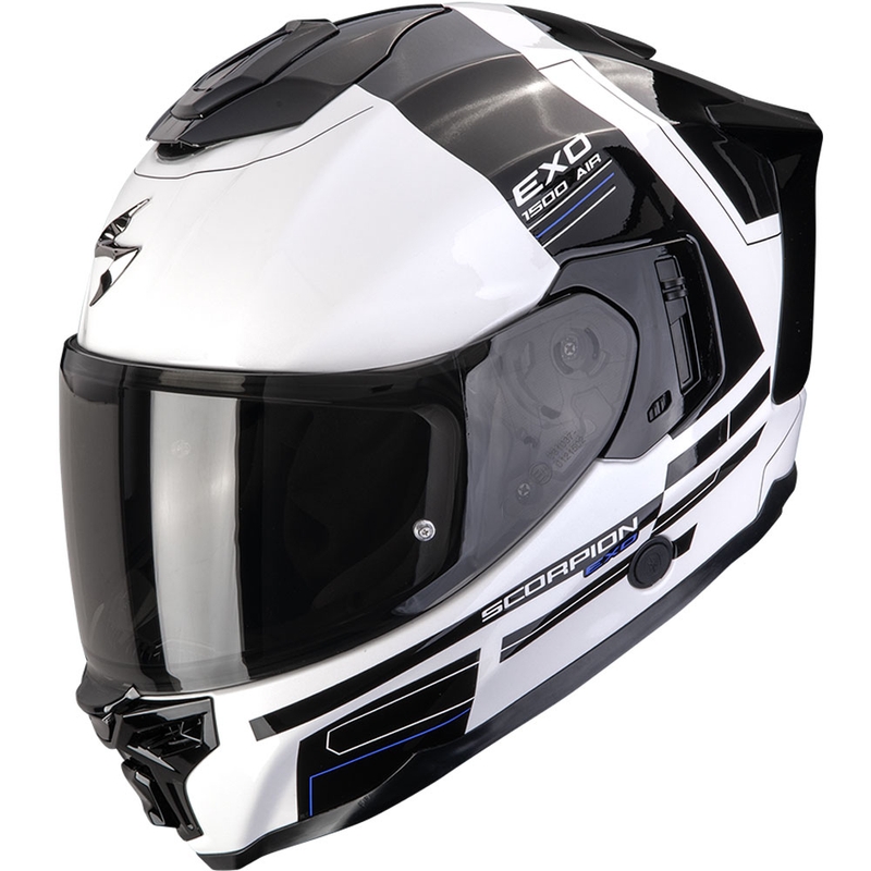Kask motocyklowy integralny Scorpion EXO-1500 Air Dual biało-czarno-niebieski