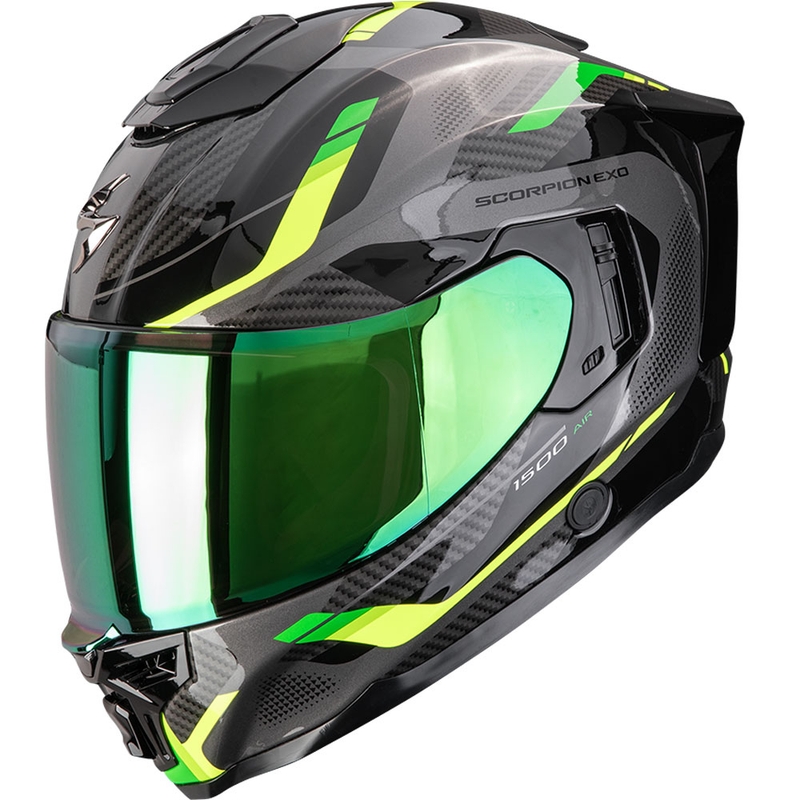 Kask motocyklowy integralny Scorpion EXO-1500 Air Sleek czarno-zielony