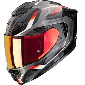 Kask motocyklowy integralny Scorpion EXO-1500 Air Sleek czarno-czerwony
