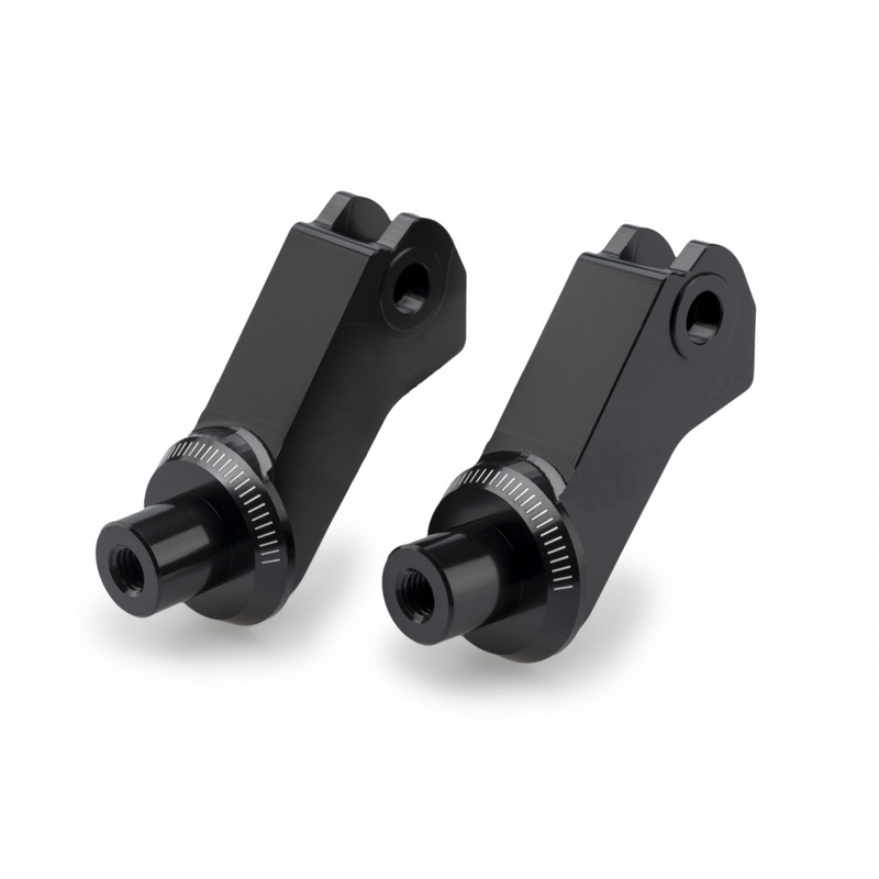 Footpeg adapters PUIG black