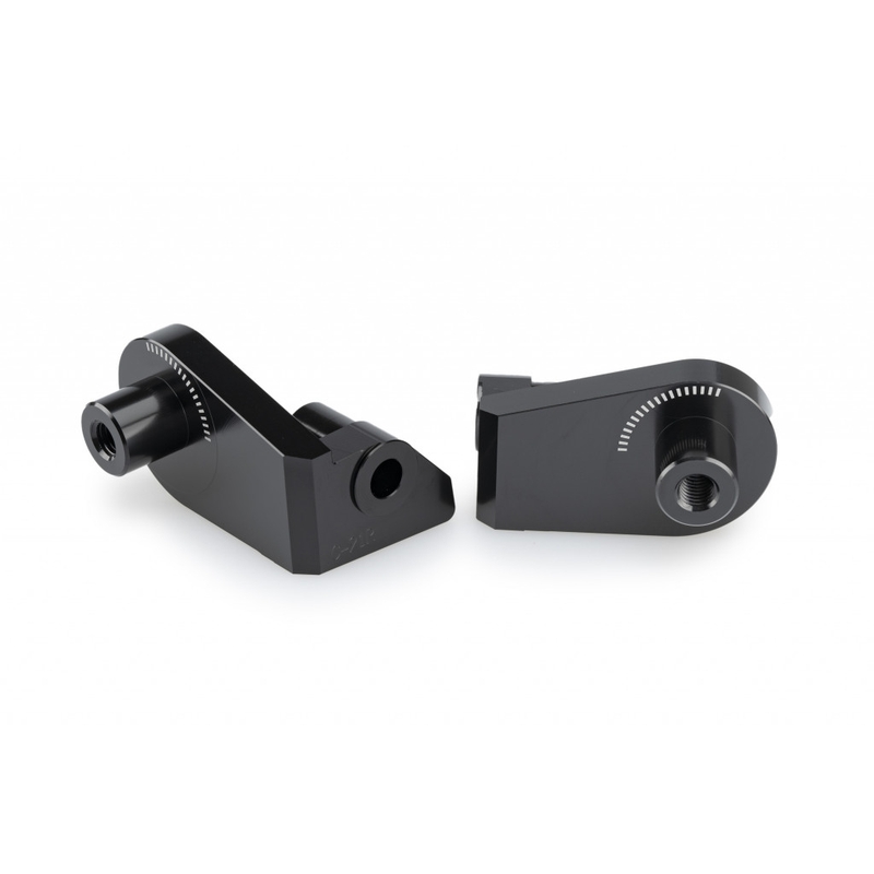Footpeg adapters PUIG black