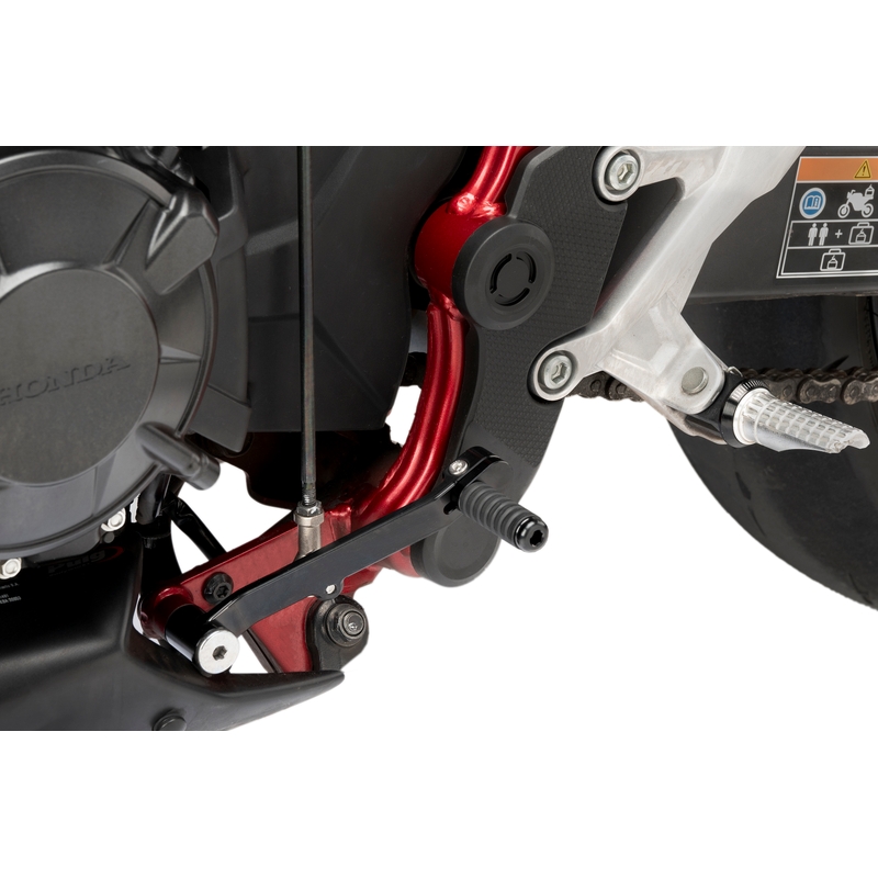 Gear shift pedal PUIG black adjustable