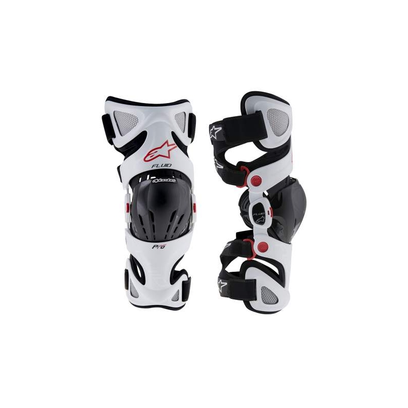Ochraniacze kolan Alpinestars Fluid Pro białe