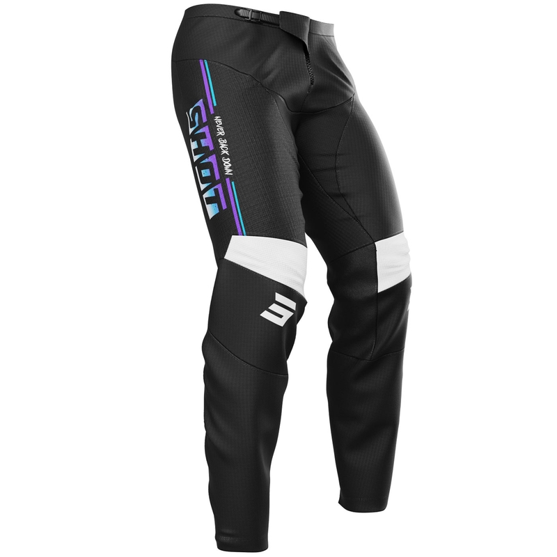 Spodnie motocrossowe Shot Devo Block w kolorze fioletowym