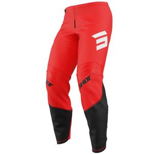 Spodnie motocrossowe Shot Draw Private w kolorze czerwonym