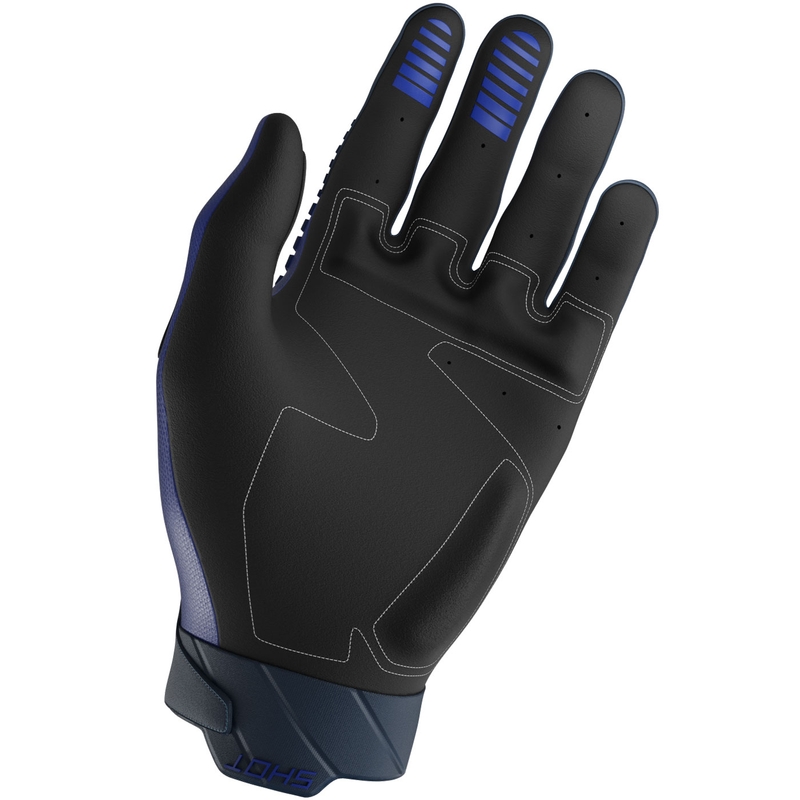 Rękawice motocrossowe Shot Core Max niebieskie