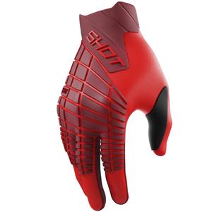 Rękawice motocrossowe Shot Core Max czerwone