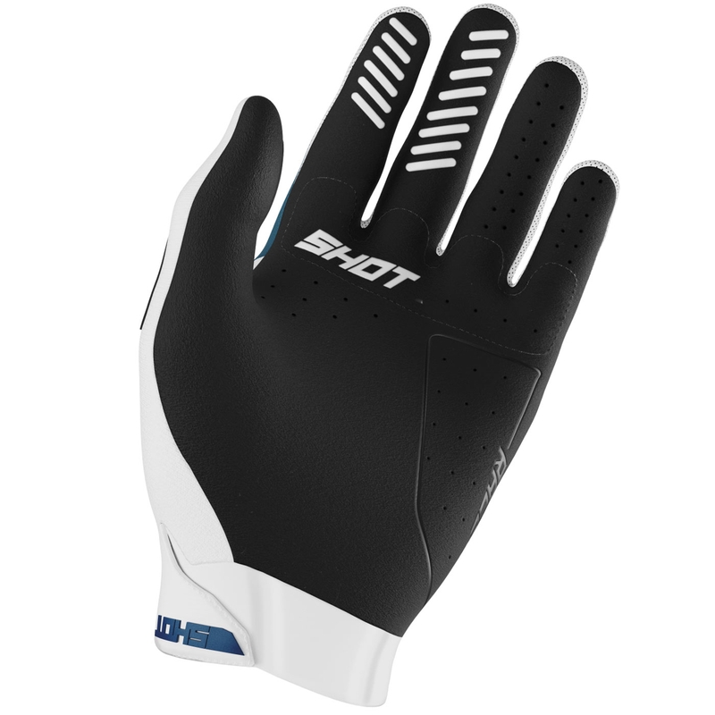 Rękawice motocrossowe Shot Race Evo Petrol Blue