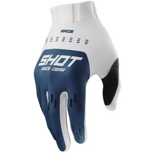 Rękawice motocrossowe Shot Race Evo Petrol Blue