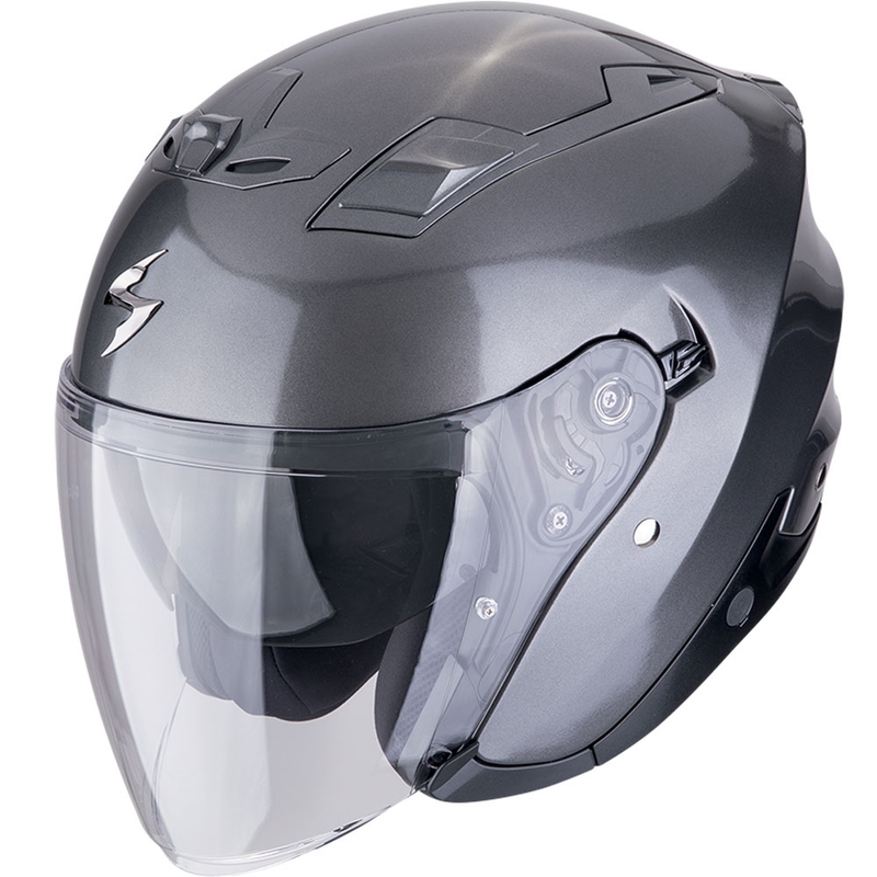 Kask motocyklowy otwarty Scorpion EXO-Z1 SOLID metaliczny szary
