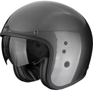 Kask motocyklowy otwarty Scorpion Belfast EVO Solid metaliczny szary