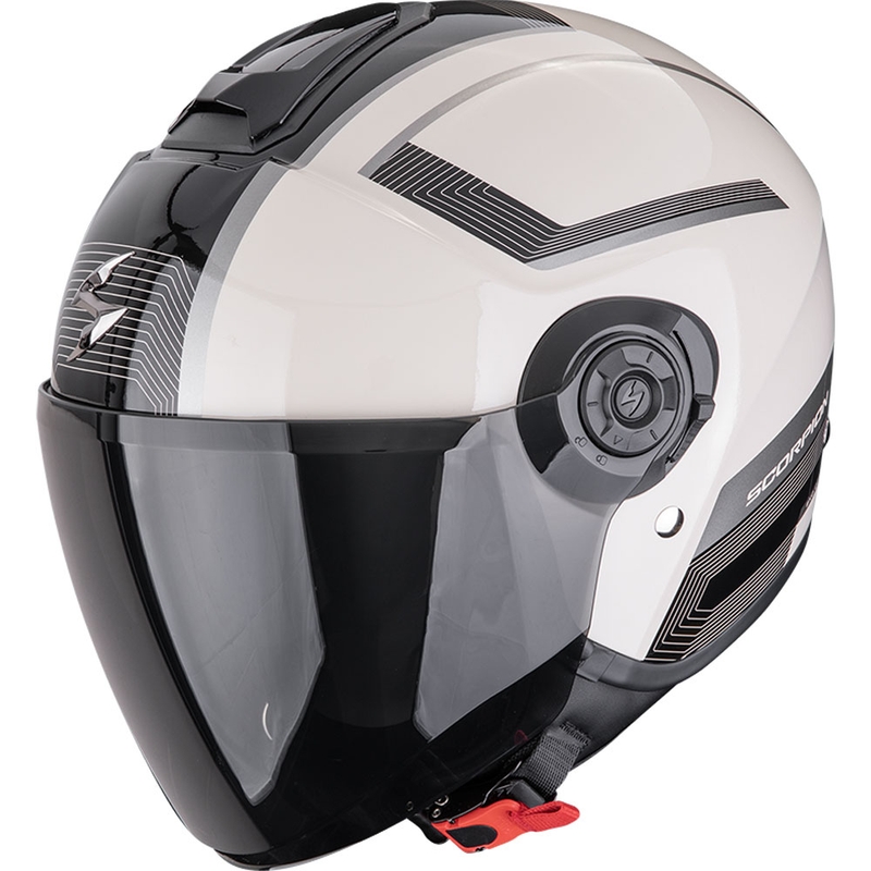 Kask motocyklowy otwarty Scorpion EXO-CITY II Cosmos kremowo-czarny