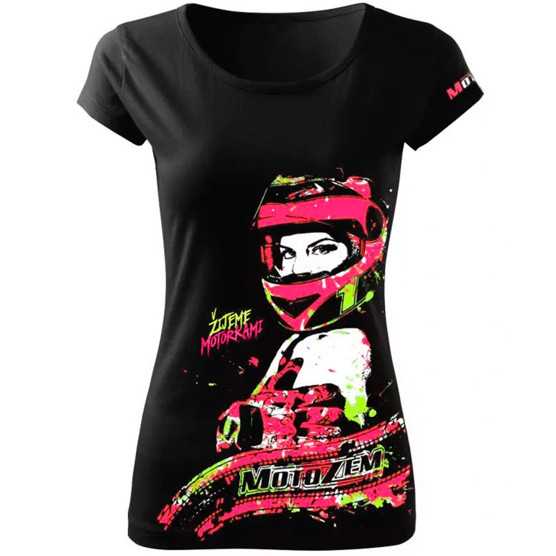 Koszulka damska MotoZem - Żyjemy motocyklami