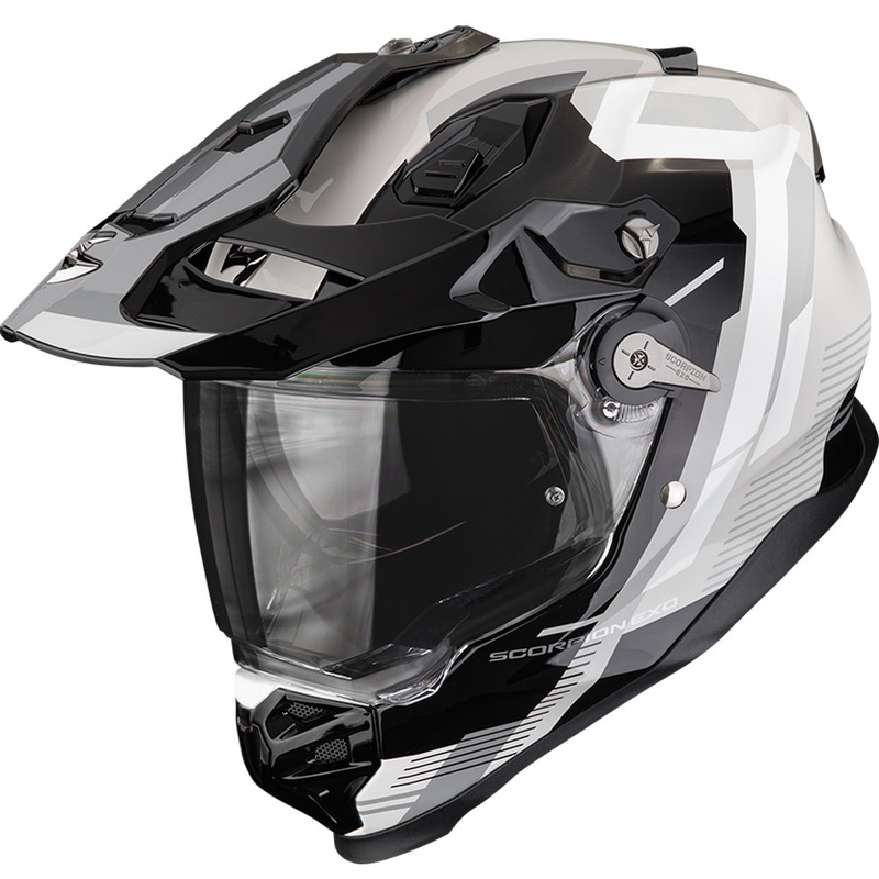Kask motocyklowy enduro Scorpion ADF-9000 Air Patrol czarno-srebrny