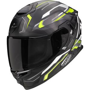 Integralny kask motocyklowy Scorpion EXO-GT SP Air Augusta czarno-szary-fluo żółty