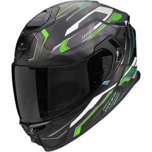 Integralny kask motocyklowy Scorpion EXO-GT SP Air Augusta czarno-szaro-zielony