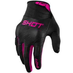 Rękawice motocrossowe Shot Drift Onyx różowe