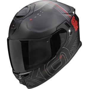 Integralny kask motocyklowy Scorpion EXO-GT SP AIR TECHLANE czarno-szaro-czerwony
