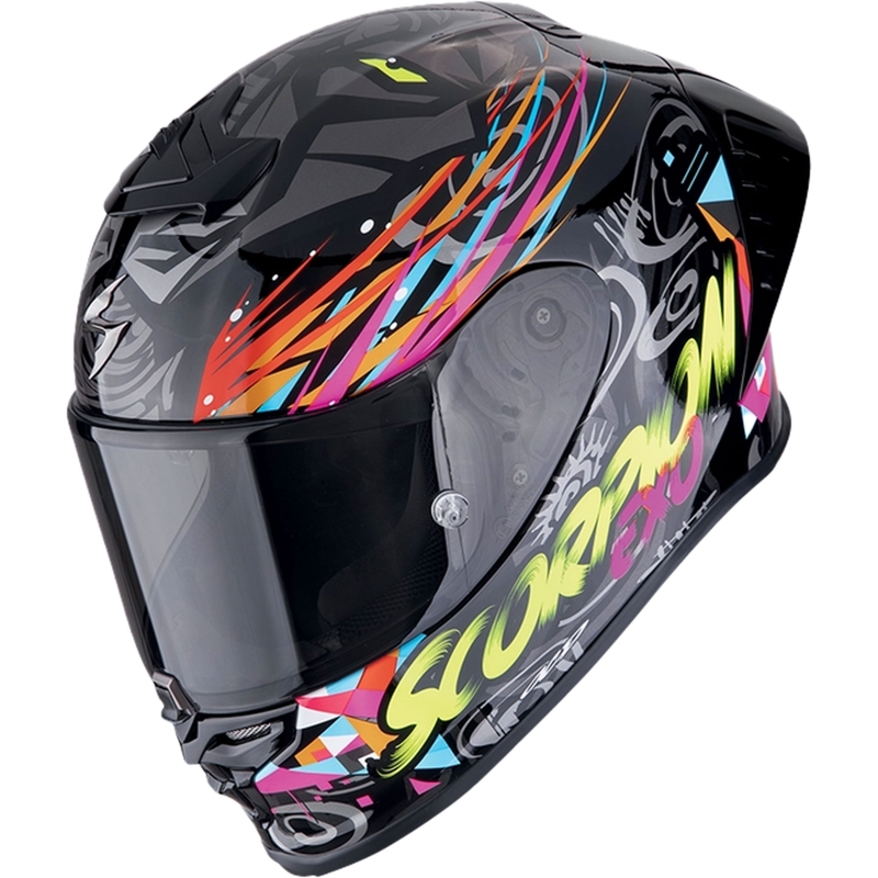Kask motocyklowy integralny Scorpion EXO-R1 EVO II AIR SAVAGE czarno-niebiesko-różowy