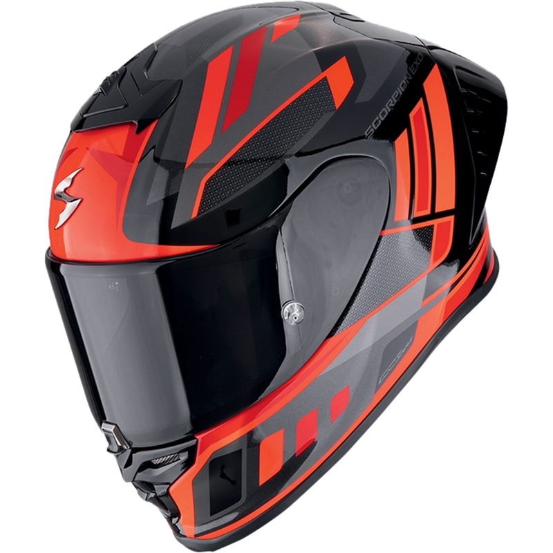 Integralny kask motocyklowy Scorpion EXO-R1 EVO II AIR VITAL czarno-srebrno-czerwony