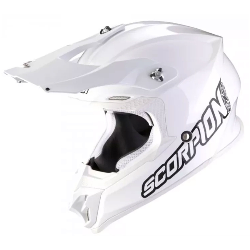 Kask motocrossowy Scorpion VX-16 EVO AIR Solid biały