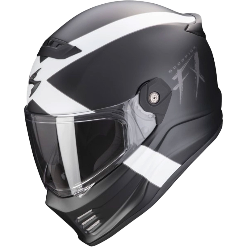 Kask motocyklowy SCORPION COVERT FX GALLUS czarno-biały