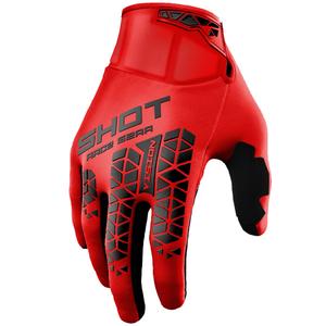 Rękawice motocrossowe Shot Vision Tech czerwone